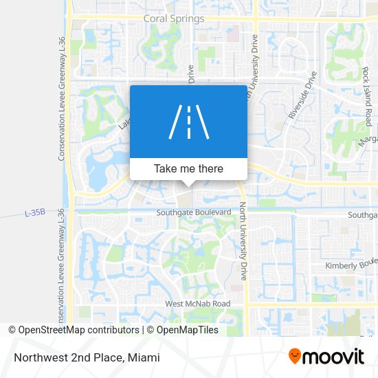 Mapa de Northwest 2nd Place