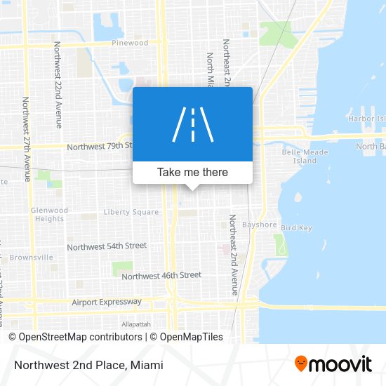 Mapa de Northwest 2nd Place