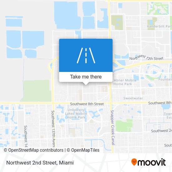 Northwest 2nd Street map