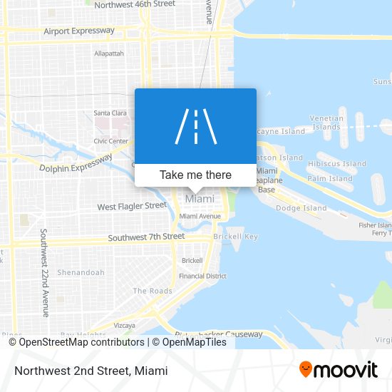Mapa de Northwest 2nd Street