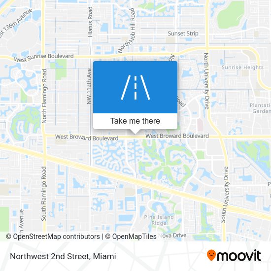Mapa de Northwest 2nd Street