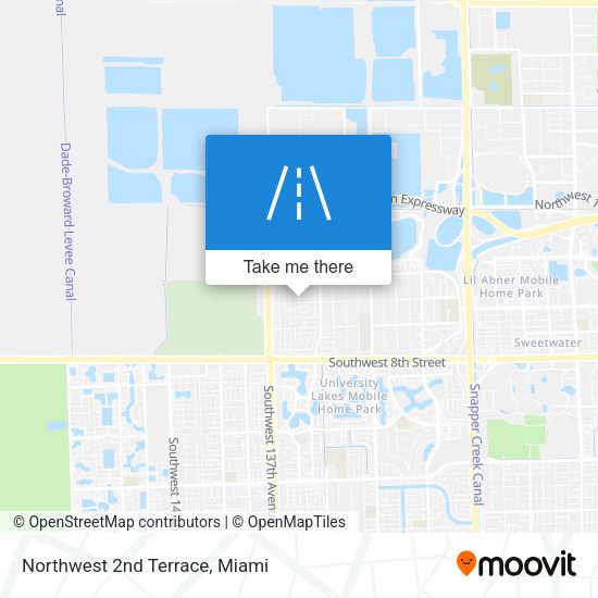 Northwest 2nd Terrace map