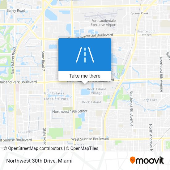 Mapa de Northwest 30th Drive