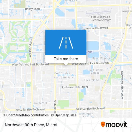 Mapa de Northwest 30th Place