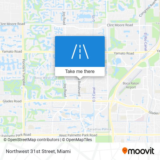 Northwest 31st Street map