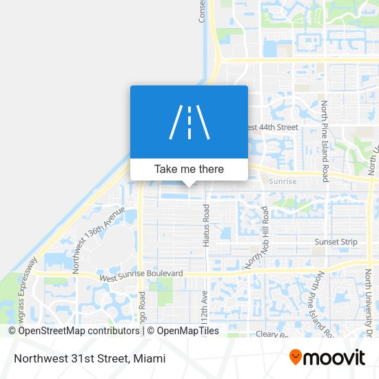 Northwest 31st Street map