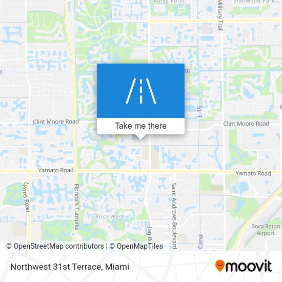 Mapa de Northwest 31st Terrace
