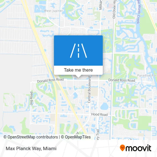 Max Planck Way map
