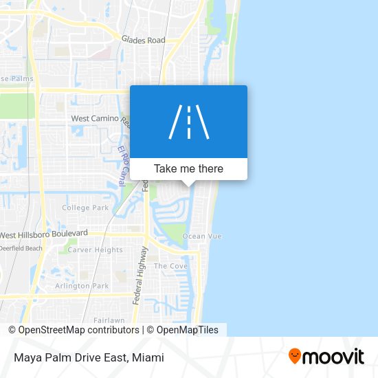 Mapa de Maya Palm Drive East