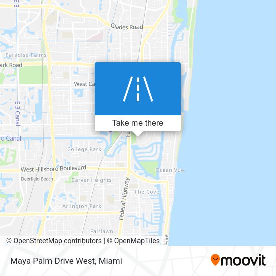 Mapa de Maya Palm Drive West