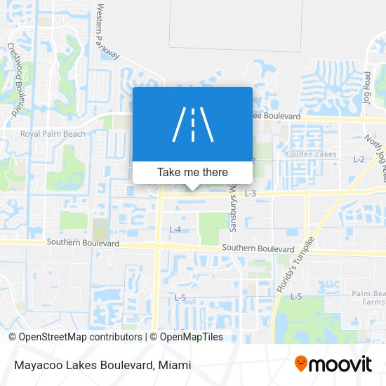 Mapa de Mayacoo Lakes Boulevard