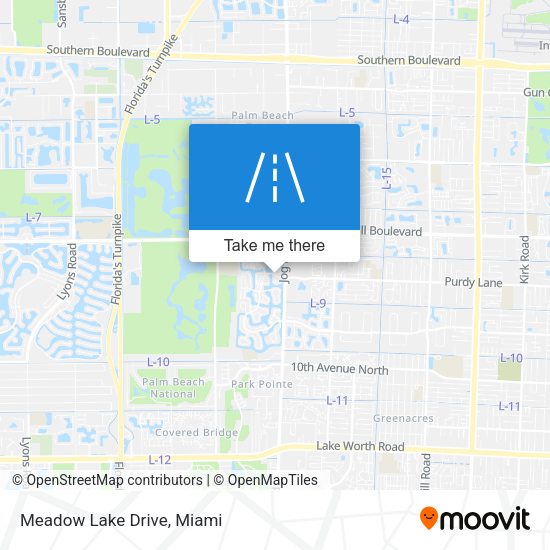 Mapa de Meadow Lake Drive