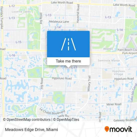 Meadows Edge Drive map