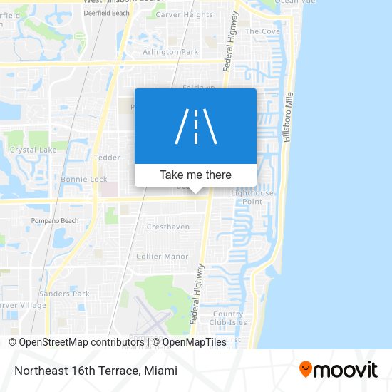Mapa de Northeast 16th Terrace