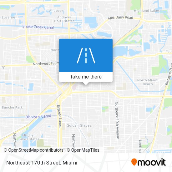 Mapa de Northeast 170th Street