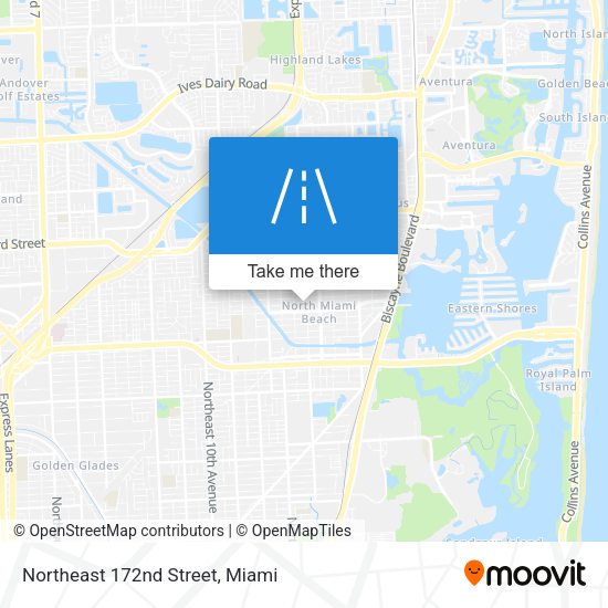Northeast 172nd Street map