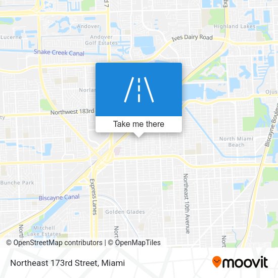 Northeast 173rd Street map