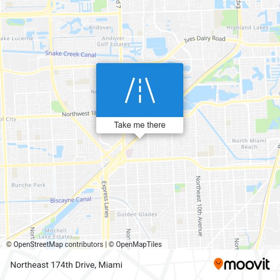 Northeast 174th Drive map