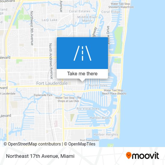 Mapa de Northeast 17th Avenue