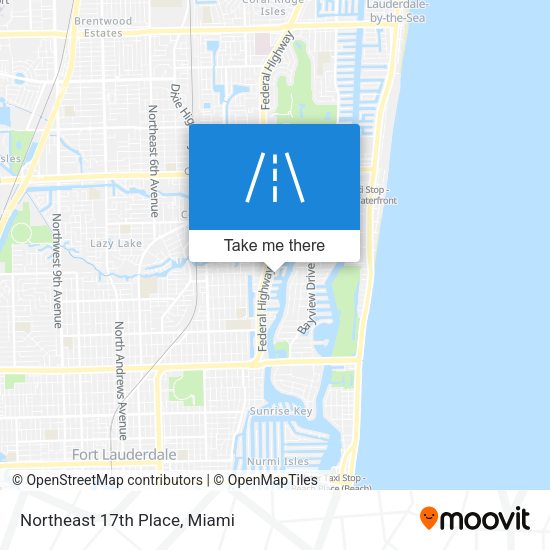 Northeast 17th Place map