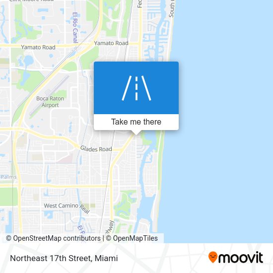 Northeast 17th Street map