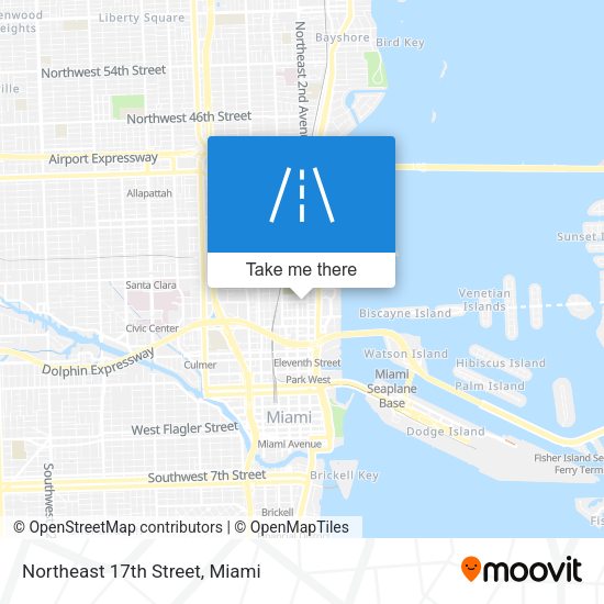Mapa de Northeast 17th Street
