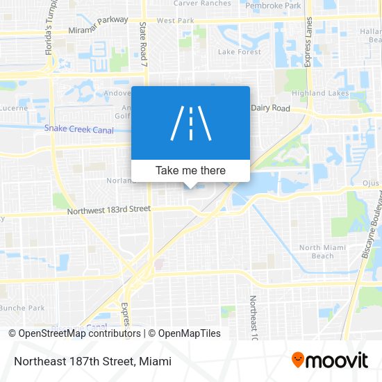 Mapa de Northeast 187th Street