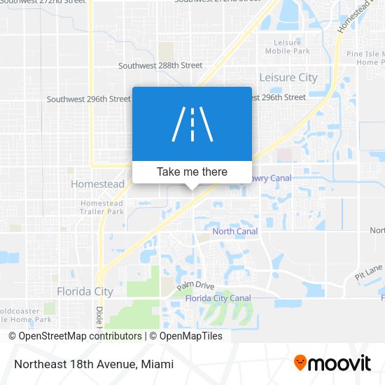 Northeast 18th Avenue map