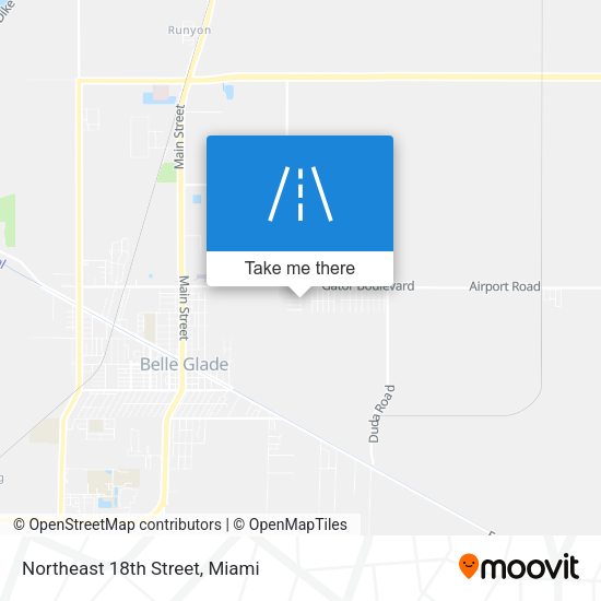 Mapa de Northeast 18th Street
