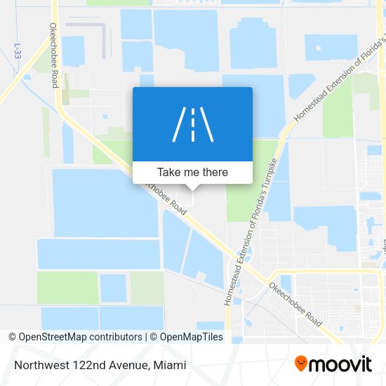 Northwest 122nd Avenue map