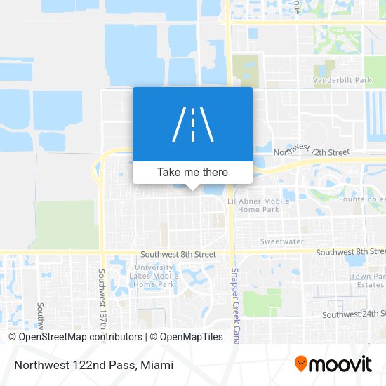 Northwest 122nd Pass map