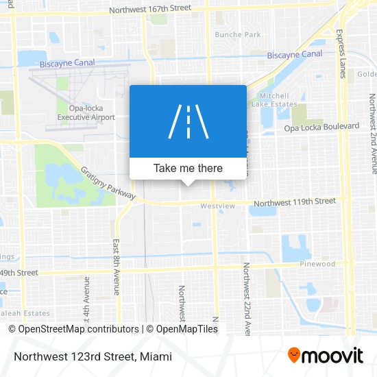 Northwest 123rd Street map