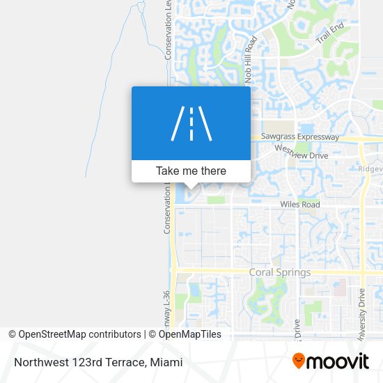 Mapa de Northwest 123rd Terrace