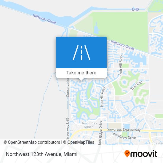 Mapa de Northwest 123th Avenue