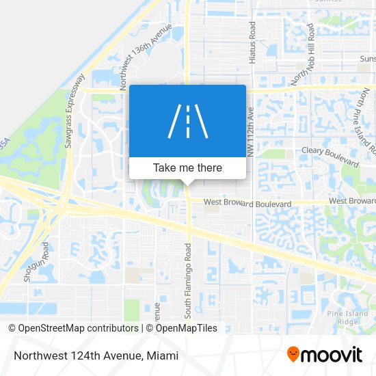 Northwest 124th Avenue map