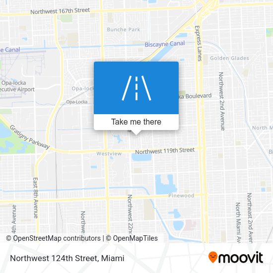 Mapa de Northwest 124th Street