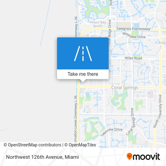 Mapa de Northwest 126th Avenue