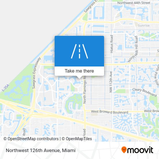 Mapa de Northwest 126th Avenue