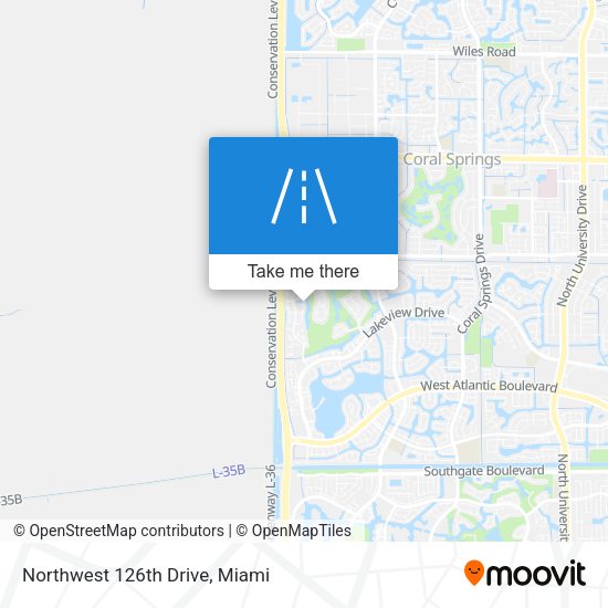 Northwest 126th Drive map
