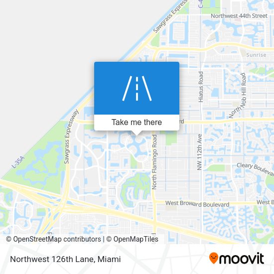 Mapa de Northwest 126th Lane