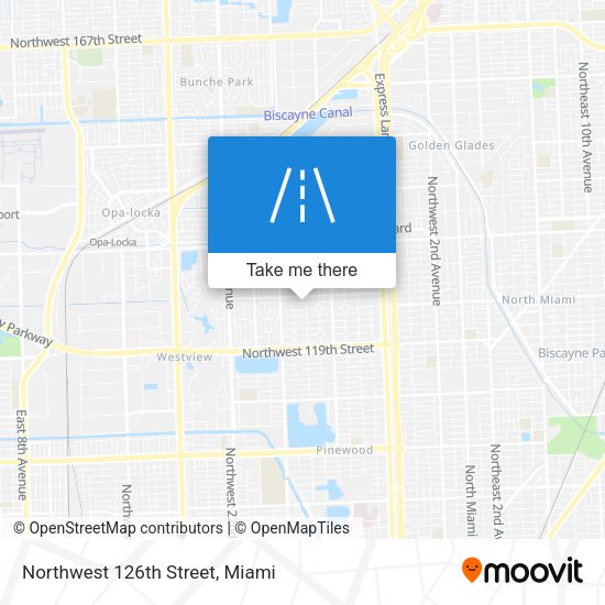 Northwest 126th Street map