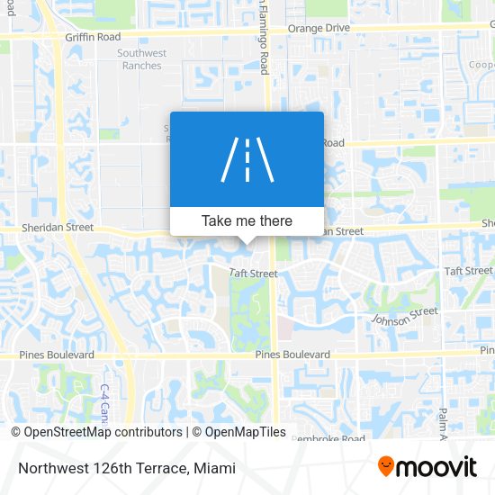 Mapa de Northwest 126th Terrace