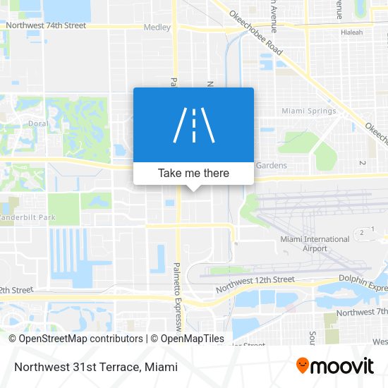 Northwest 31st Terrace map