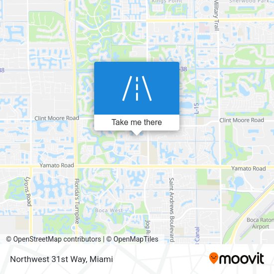 Northwest 31st Way map