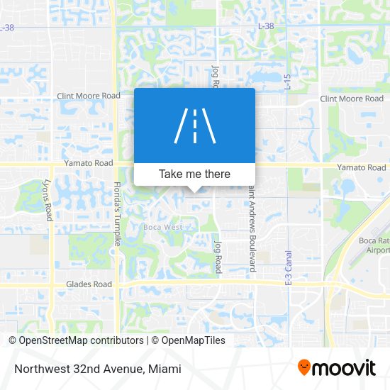 Northwest 32nd Avenue map