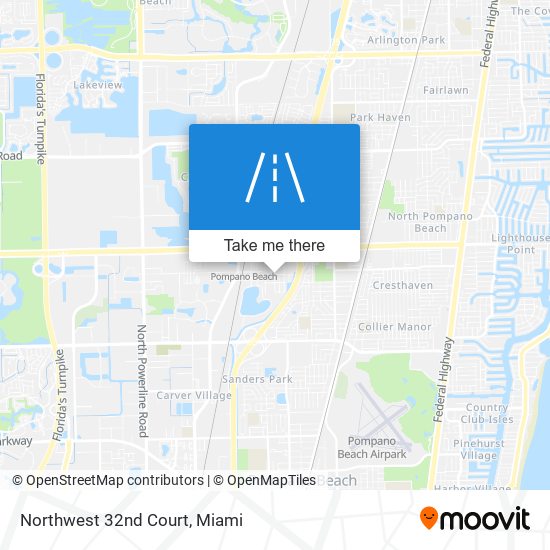 Northwest 32nd Court map