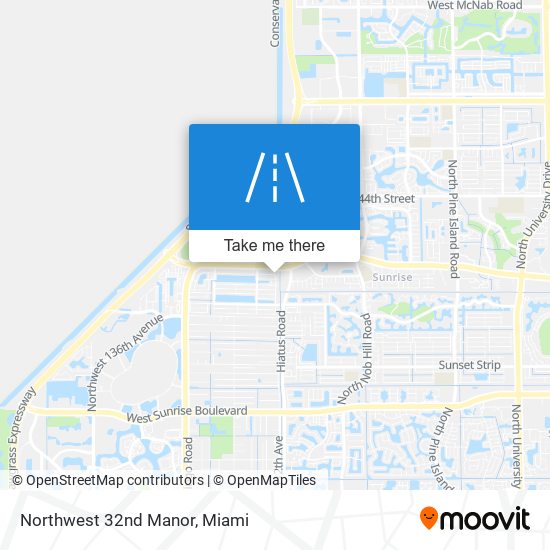 Northwest 32nd Manor map