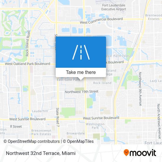 Northwest 32nd Terrace map