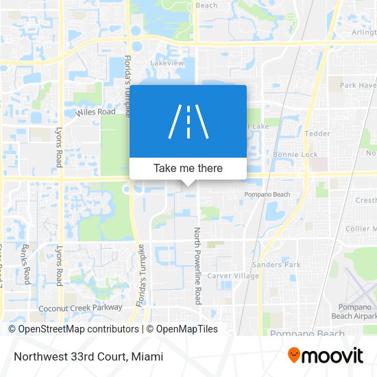 Mapa de Northwest 33rd Court