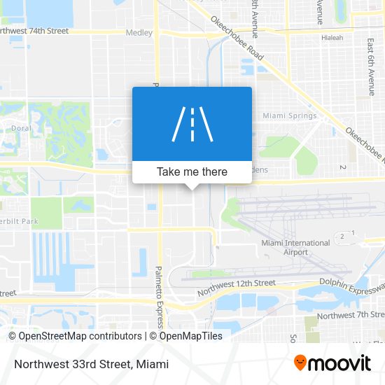 Mapa de Northwest 33rd Street